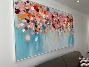Vibrant Petals-A Burst of Colors in Oil Painting photo review