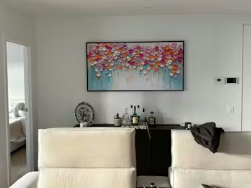 Vibrant Petals-A Burst of Colors in Oil Painting photo review