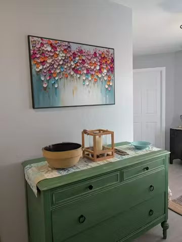 Vibrant Petals-A Burst of Colors in Oil Painting photo review