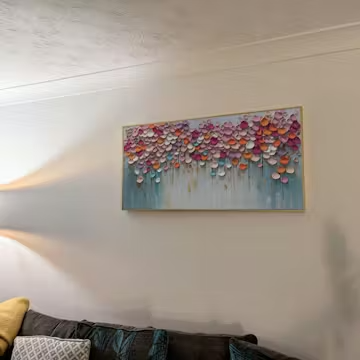 Vibrant Petals-A Burst of Colors in Oil Painting photo review