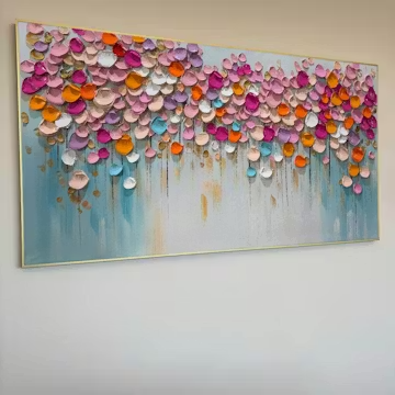 Vibrant Petals-A Burst of Colors in Oil Painting photo review