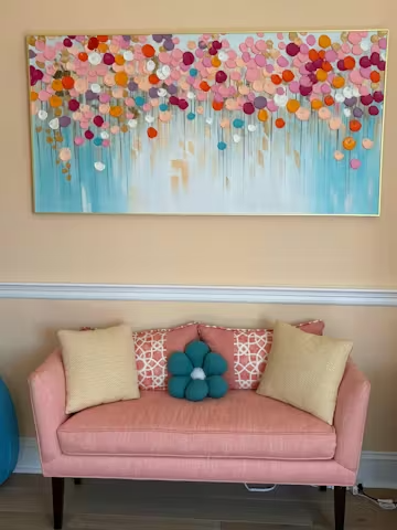 Vibrant Petals-A Burst of Colors in Oil Painting photo review