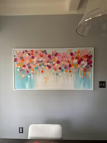 Vibrant Petals-A Burst of Colors in Oil Painting photo review