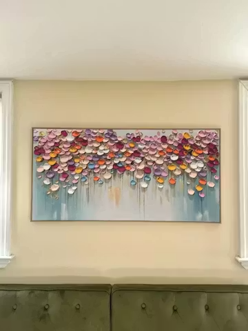 Vibrant Petals-A Burst of Colors in Oil Painting photo review
