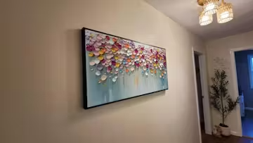 Vibrant Petals-A Burst of Colors in Oil Painting photo review