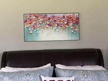 Vibrant Petals-A Burst of Colors in Oil Painting photo review