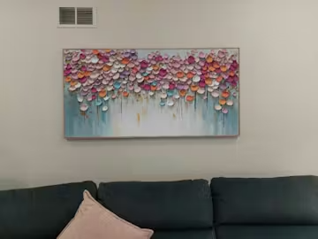 Vibrant Petals-A Burst of Colors in Oil Painting photo review