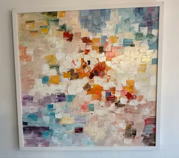 WHISPERS OF LIGHT: Textured Abstract Oil Painting photo review
