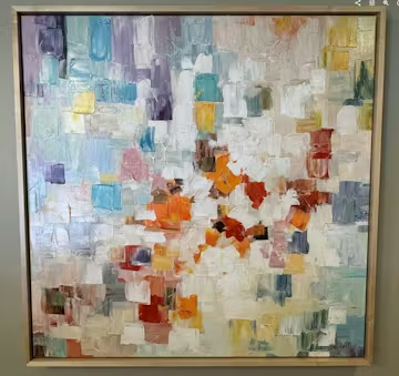 WHISPERS OF LIGHT: Textured Abstract Oil Painting photo review