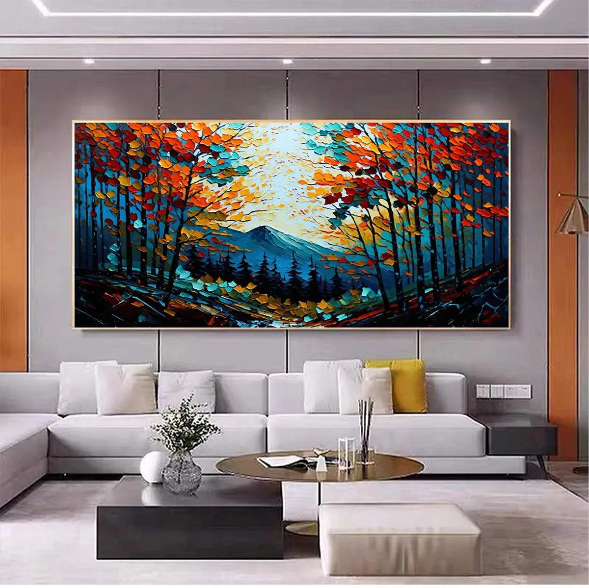 Colorful Forest Landscape Oil Painting - Autumn Vibes - Image 9