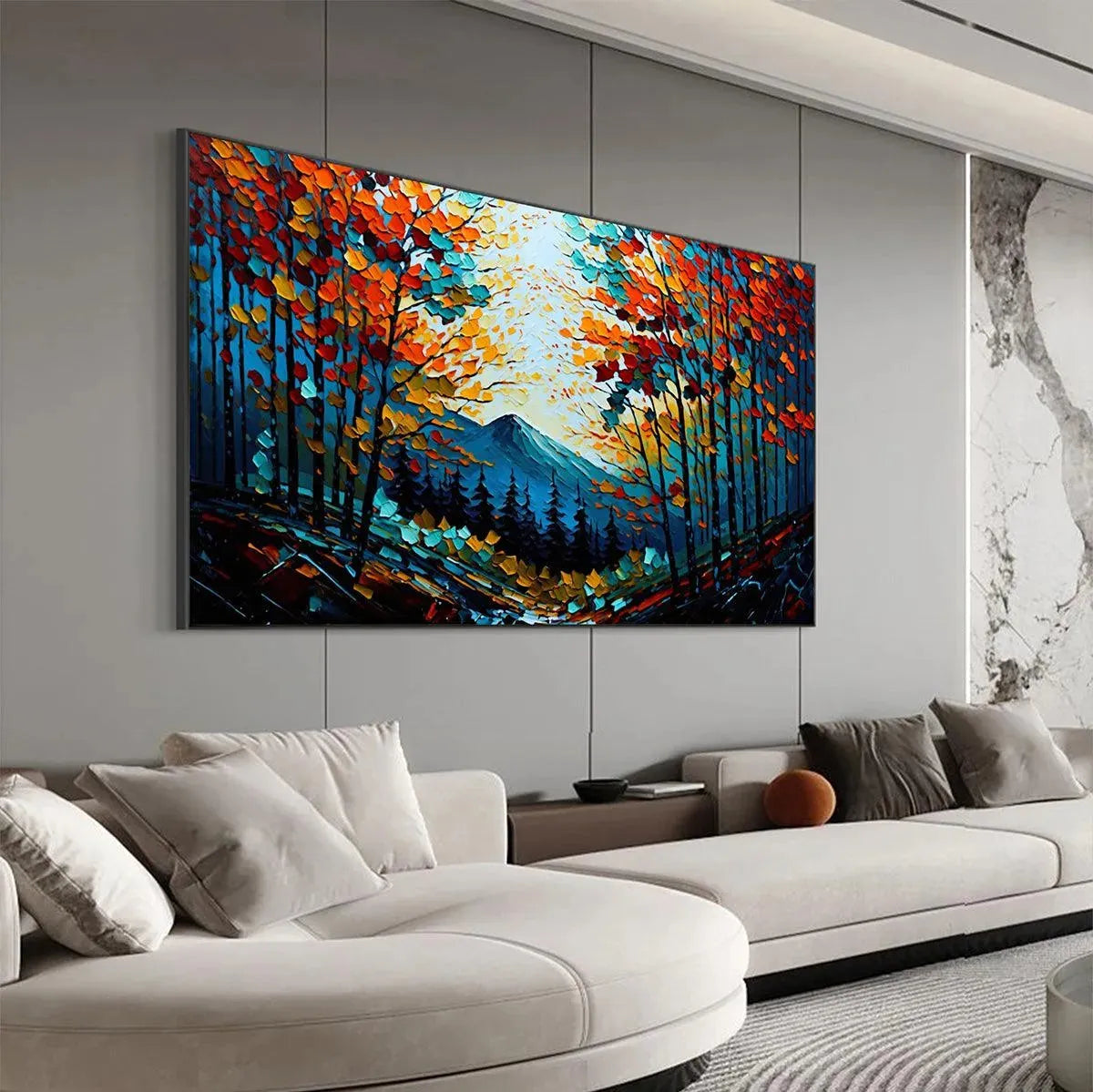 Colorful Forest Landscape Oil Painting - Autumn Vibes - Image 7