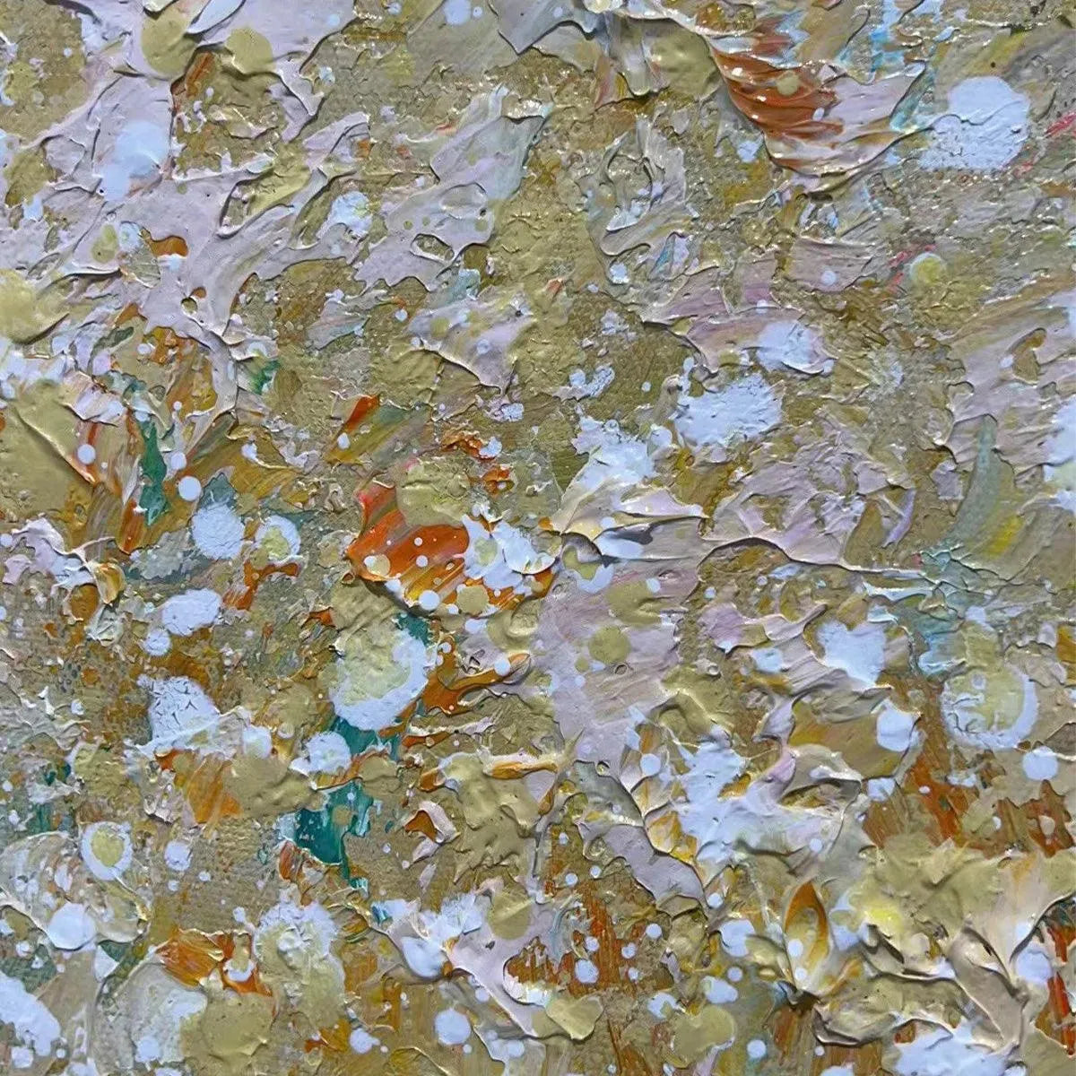 ASPEN GLOW: Panoramic Abstract Forest Landscape Oil Painting - Image 3