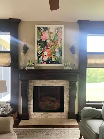 BLOOMING RHAPSODY: Textured Floral Oil Painting photo review