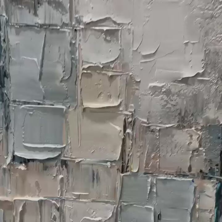 STRATUM: Heavily Textured Abstract Impasto Oil Painting - Image 3
