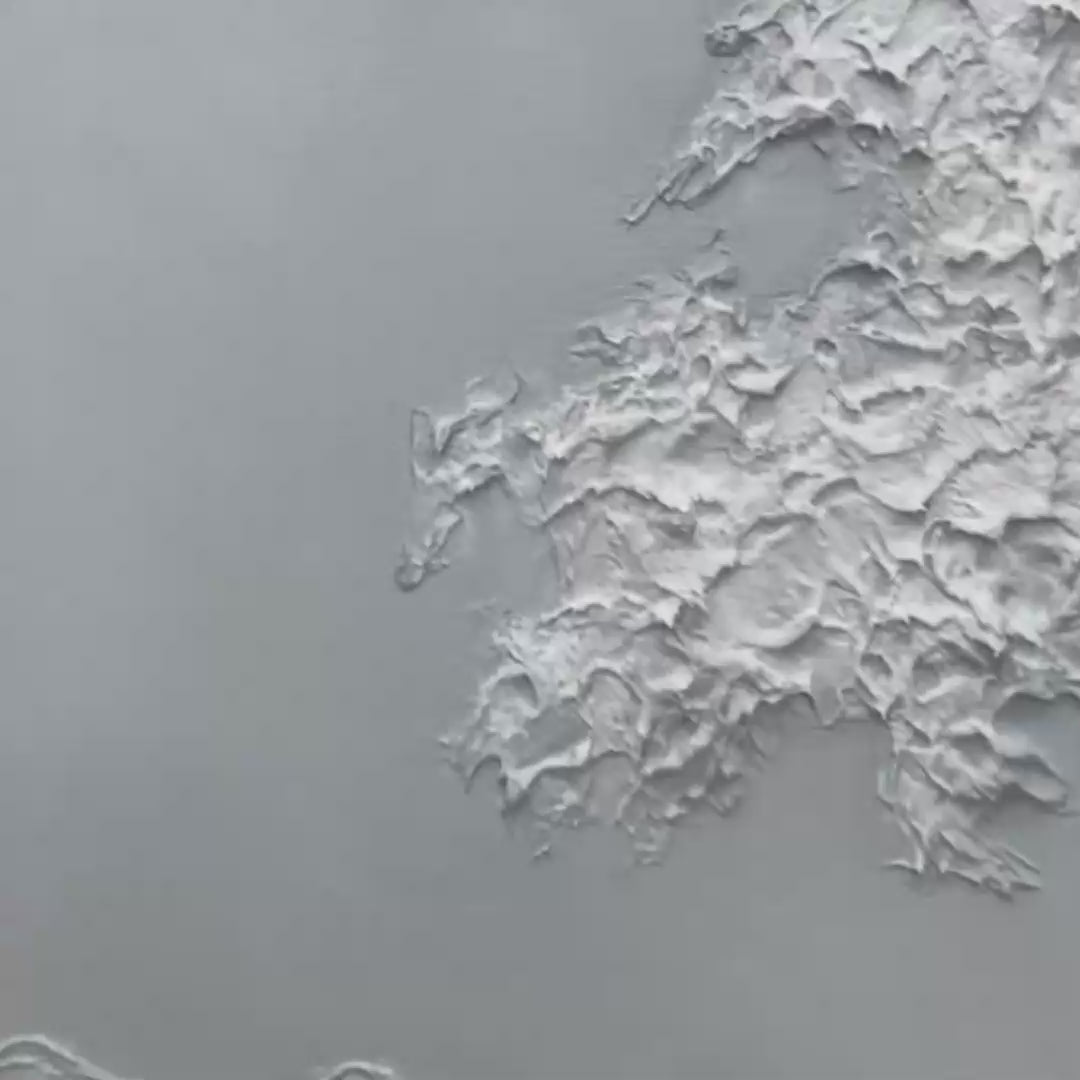 FROZEN MOMENTUM: Textured Impasto Seascape Oil Painting - Image 3