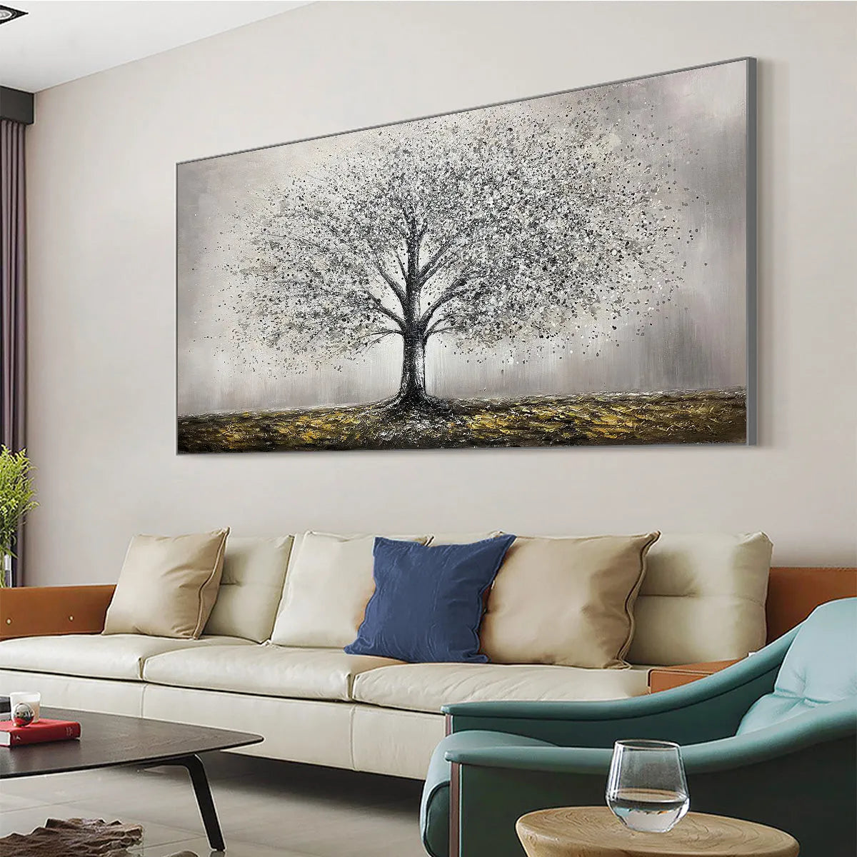 GOLDEN ROOTS: Tree Painting with Textured Gold Ground - Image 5