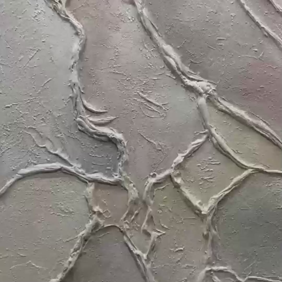 SERENE TEXTURES: Textured Abstract Painting, Neutral Beige Wall Art, Vertical Canvas, Minimalist Decor - Image 3