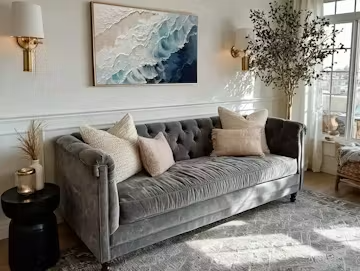 CRASHING WAVES: Textured Coastal Seascape Oil Painting photo review
