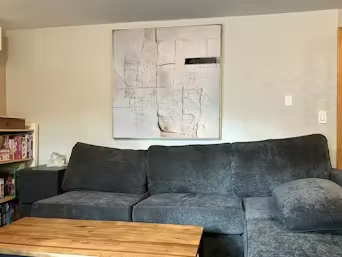 DECONSTRUCTED PLANS: Textured Minimalist Architectural Abstract Painting photo review