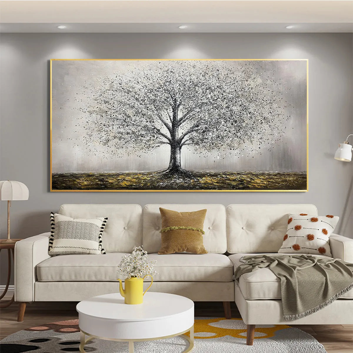 GOLDEN ROOTS: Tree Painting with Textured Gold Ground - Image 6
