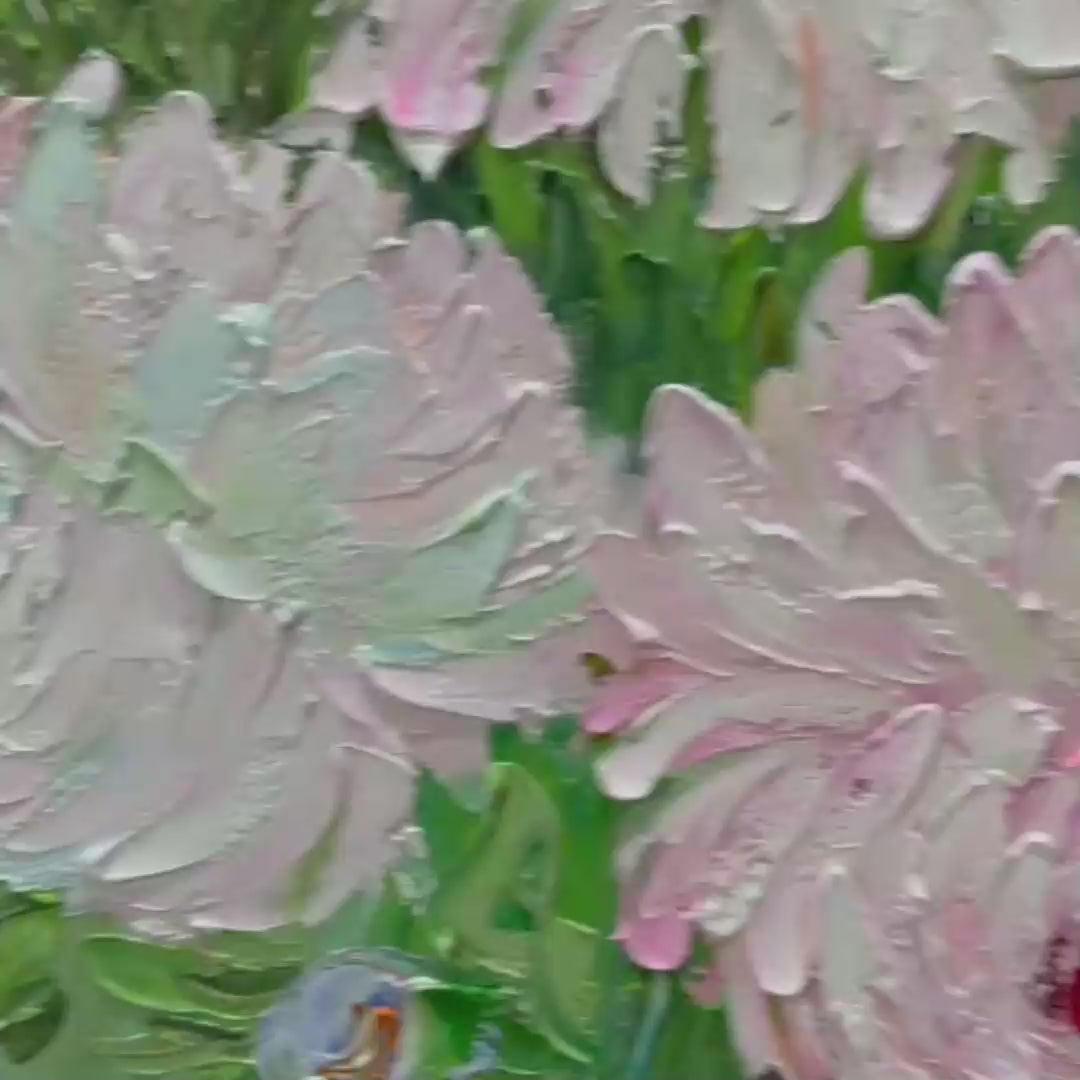 BLUSHING PEONIES: Floral Painting in Soft Pink and White - Image 3