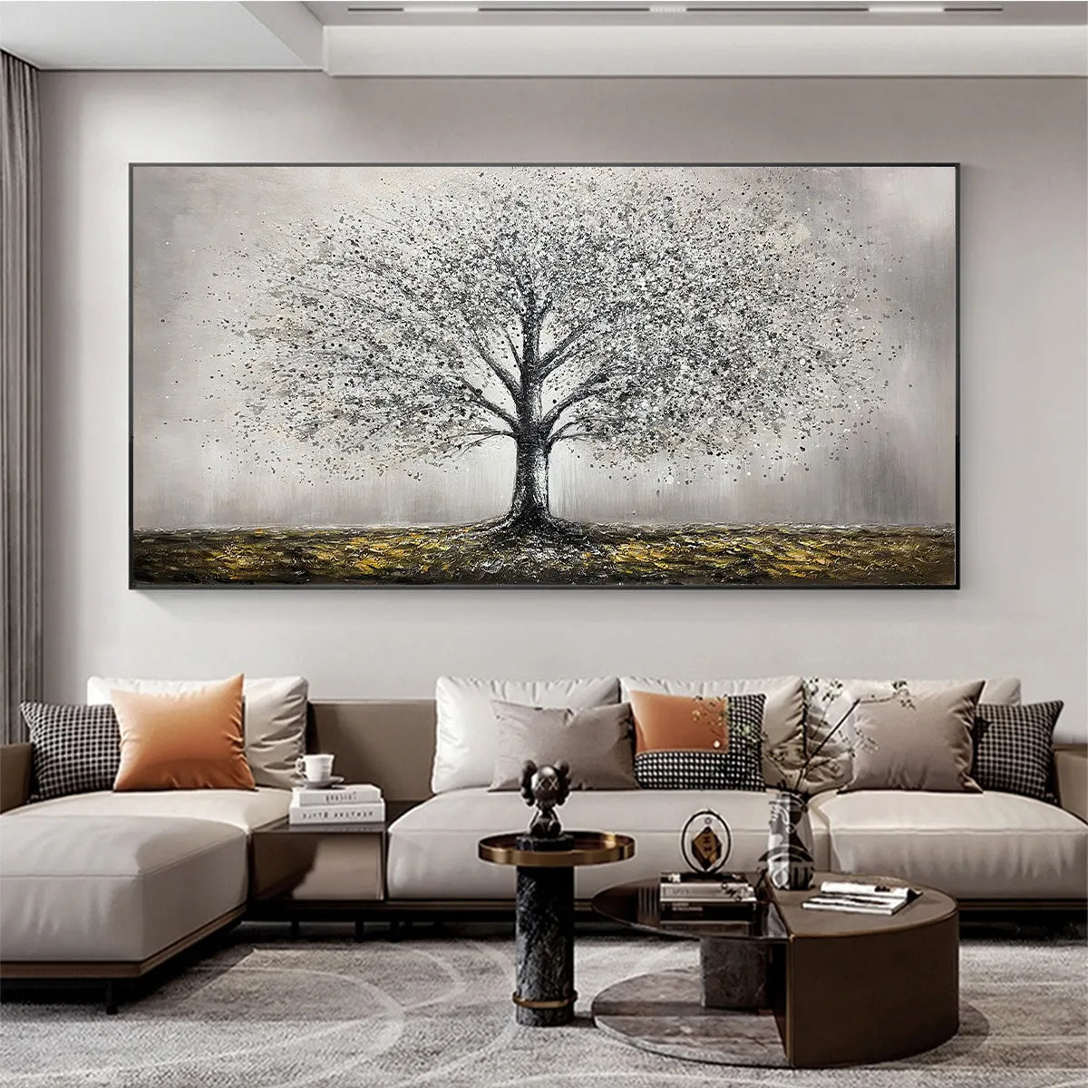 GOLDEN ROOTS: Tree Painting with Textured Gold Ground - Image 7