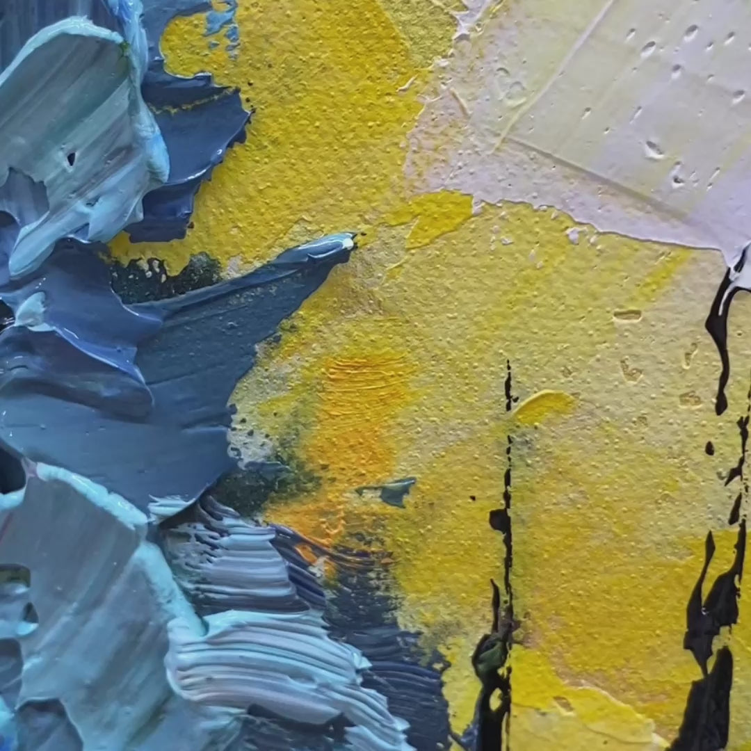AUTUMN SYMPHONY: Impasto Forest Painting in Vibrant Colors - Image 4