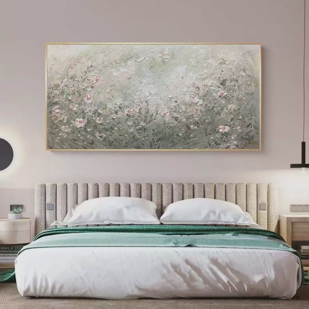 WHISPERING MEADOW: Impressionistic Wildflower Landscape Painting - Image 4