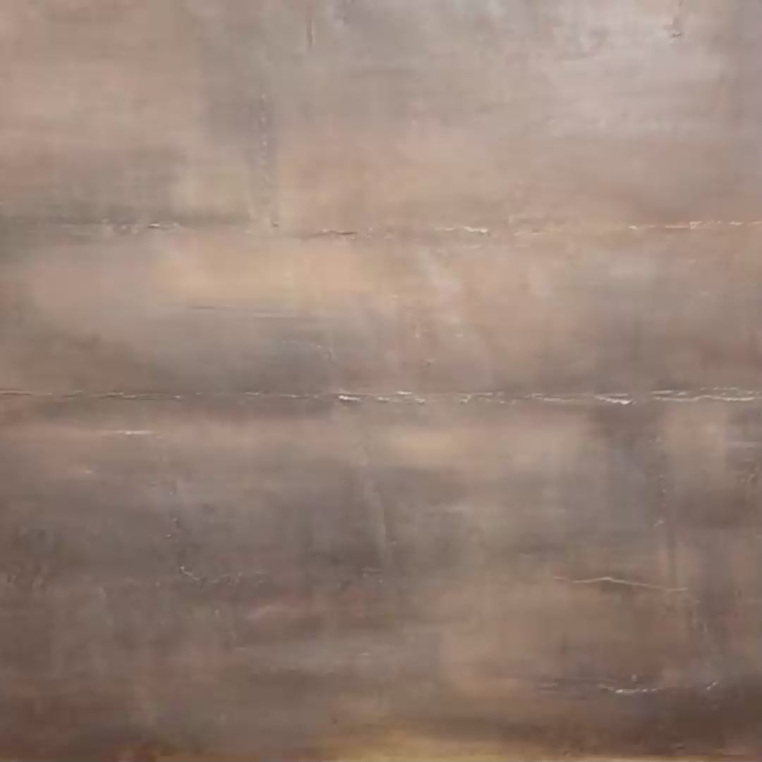 DARK BROWN TEXTURED LANDSCAPE: Abstract Painting in Brown - Image 3