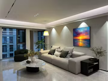 GOLDEN HOUR: Vibrant Sunset Seascape Oil Painting photo review