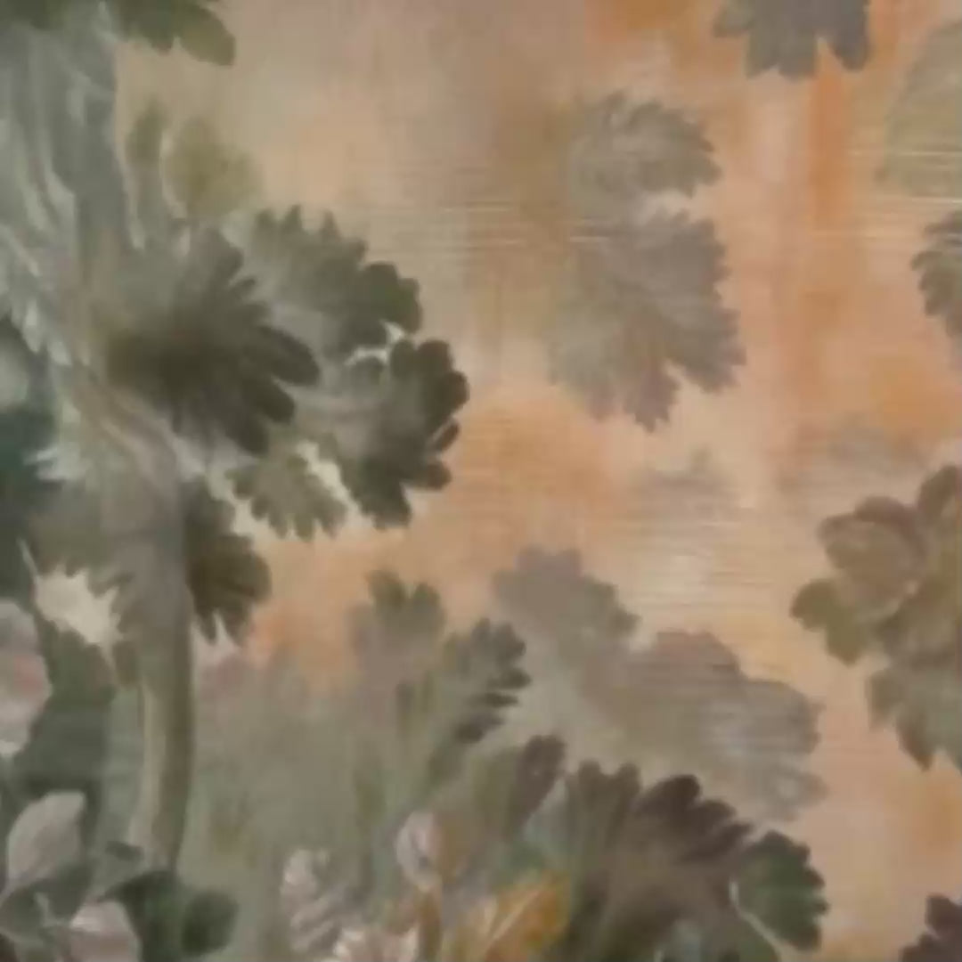 ANTIQUE FOREST TAPESTRY PANORAMIC: Forest Tapestry Painting, Panoramic Wall Art - Image 3