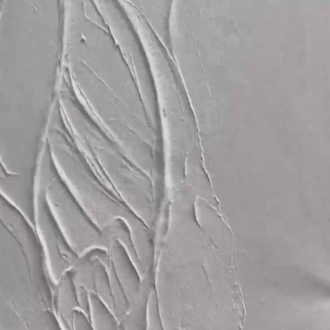 ALPINE SLOPES: Textured White Skiing Landscape Painting - Image 3