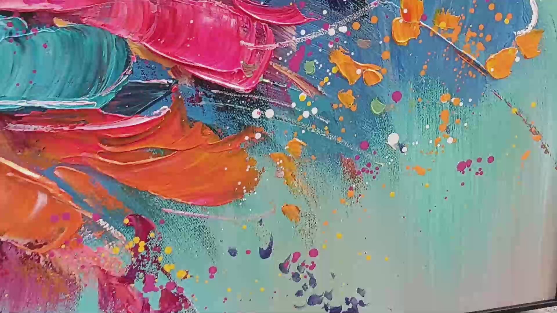 Ready to Ship | Metamorphosis | 28''x56'' | 70x140cm | Gold Frame - Image 3