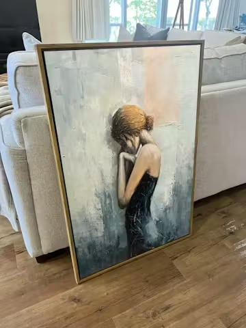 INNER REFLECTIONS: Textured Portrait Oil Painting photo review
