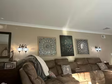 MEADOW'S EMBRACE: Moody Floral Botanical Painting, Vertical Wall Art photo review