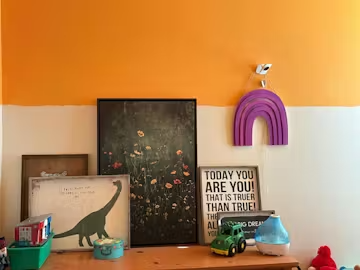 MEADOW'S EMBRACE: Moody Floral Botanical Painting, Vertical Wall Art photo review