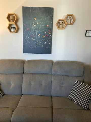 MEADOW'S EMBRACE: Moody Floral Botanical Painting, Vertical Wall Art photo review