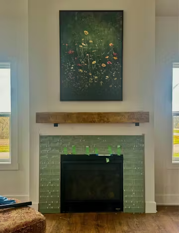 MEADOW'S EMBRACE: Moody Floral Botanical Painting, Vertical Wall Art photo review