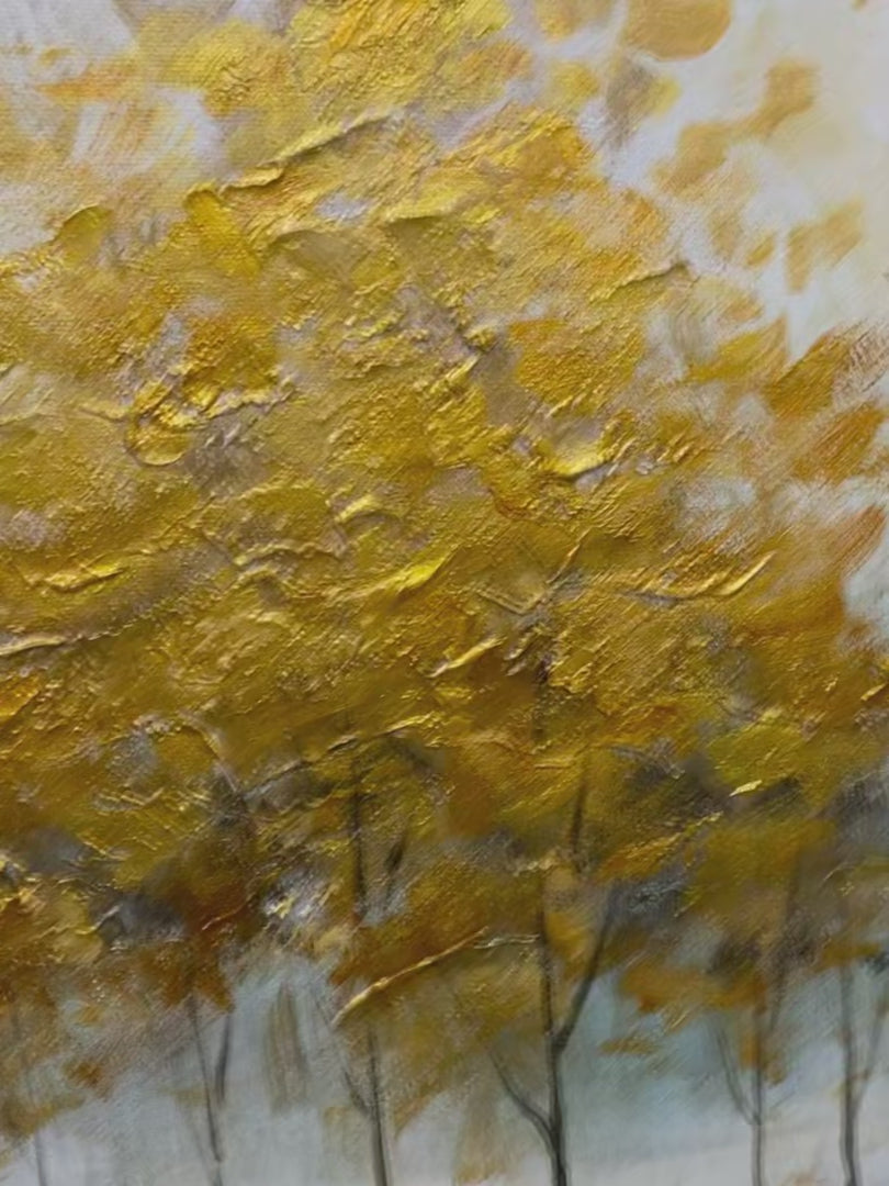 GOLDEN REFLECTIONS: Serene Landscape Oil Painting - Image 4