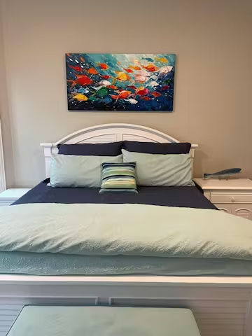 OCEAN'S JEWELS: Textured Impasto Colorful Fish Oil Painting photo review