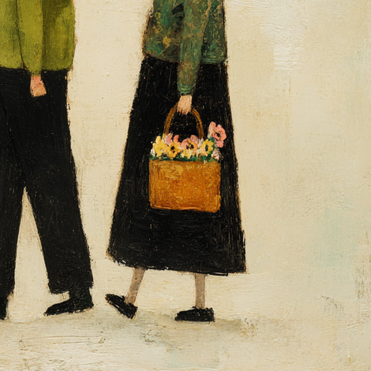 A LIFETIME'S WALK: Charming Figurative Art of an Elderly Couple and Their Dog - Image 5