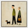 A LIFETIME'S WALK: Charming Figurative Art of an Elderly Couple and Their Dog