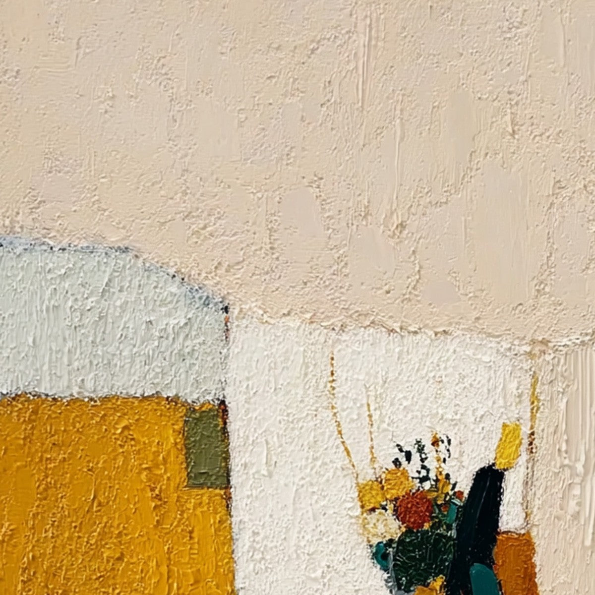 A SIMPLE PLEASURE: Textured Figurative Impasto Painting of a City Stroll - Image 5