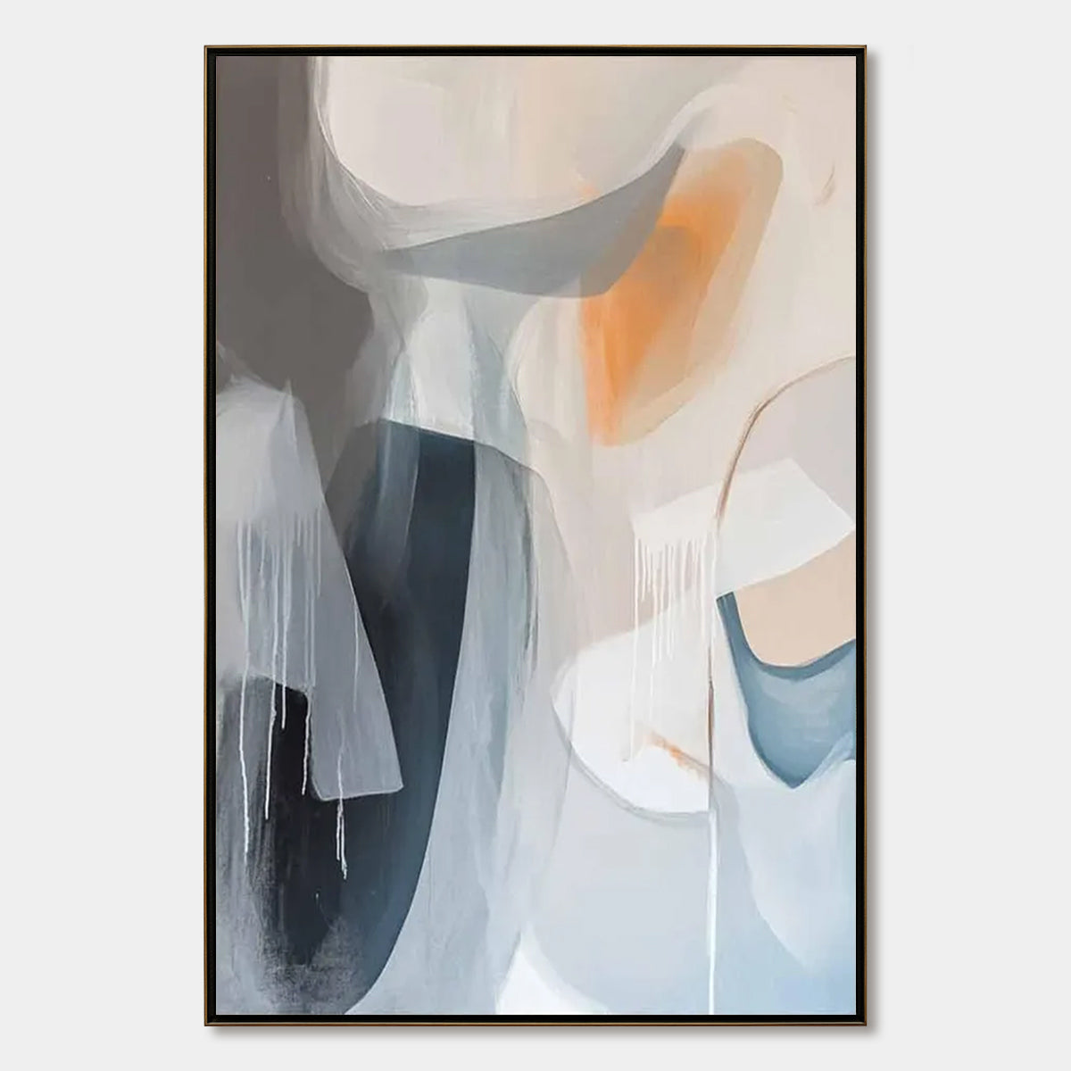 ABSTRACT FLOW: Modern Minimalist Abstract Oil Painting