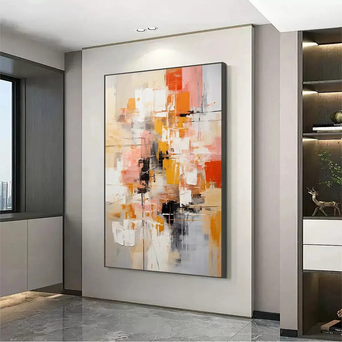 ABSTRACT SYMPHONY II: Colorful Abstract Painting, Textured Wall Art, Vertical Canvas, Modern Art - Image 9