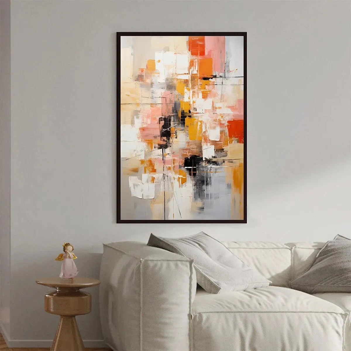 ABSTRACT SYMPHONY II: Colorful Abstract Painting, Textured Wall Art, Vertical Canvas, Modern Art - Image 8
