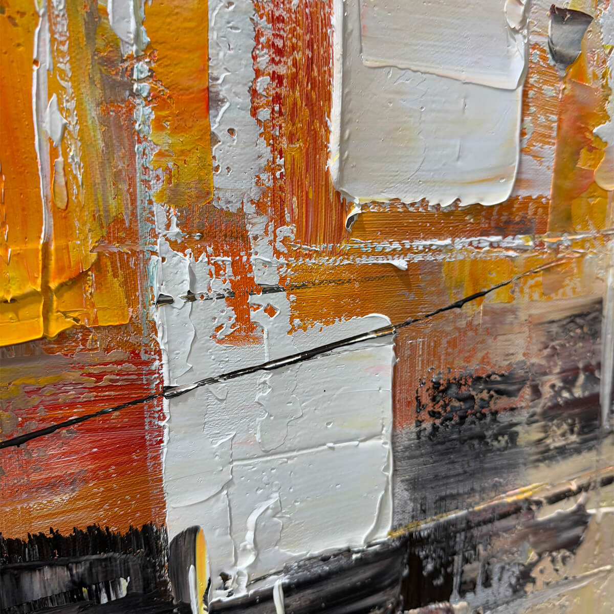 ABSTRACT SYMPHONY II: Colorful Abstract Painting, Textured Wall Art, Vertical Canvas, Modern Art - Image 7