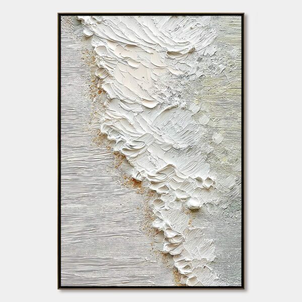 AEGEAN FOAM: Textured Wabi Sabi Abstract Ocean Art