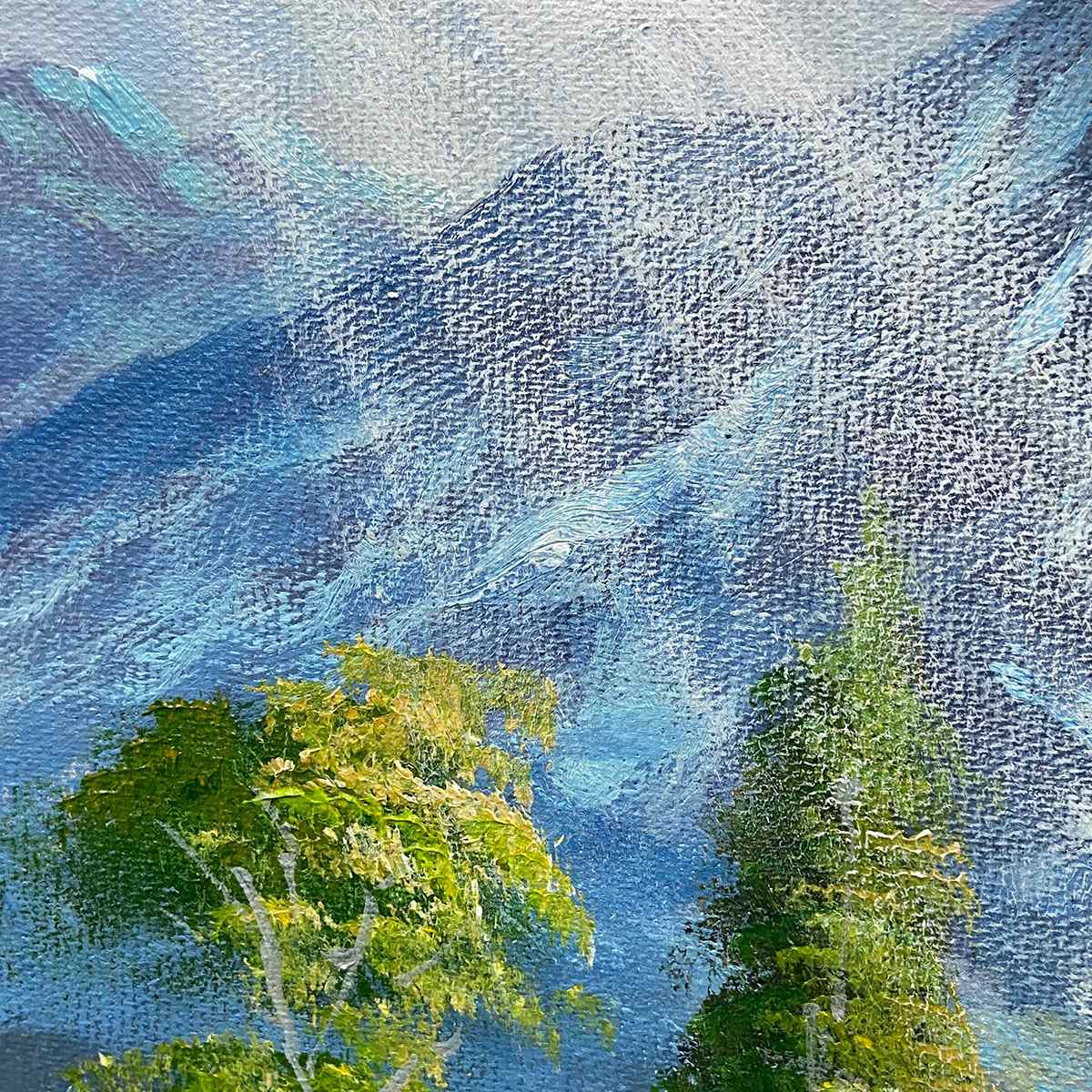 ALPINE WILDFLOWER PARADISE: Colorful Landscape Painting with Mountains and Wildflowers - Image 6