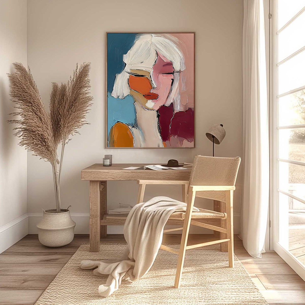 ALTER EGO: Textured Abstract Portrait Painting of a Woman - Image 6